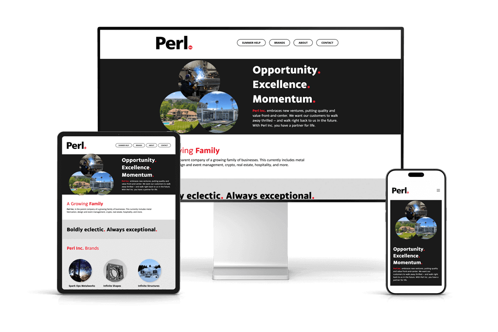 Perl Inc. Website Thumbnail